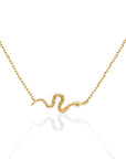 Serpent Necklace | Solid Gold