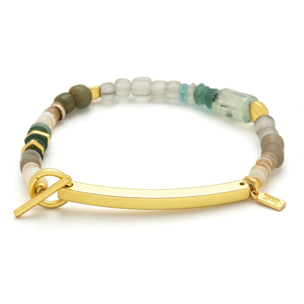 Hidden Message Bracelet |  Unstoppable/Chiltonite/Gold