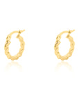 Twisted Huggies | Solid Gold