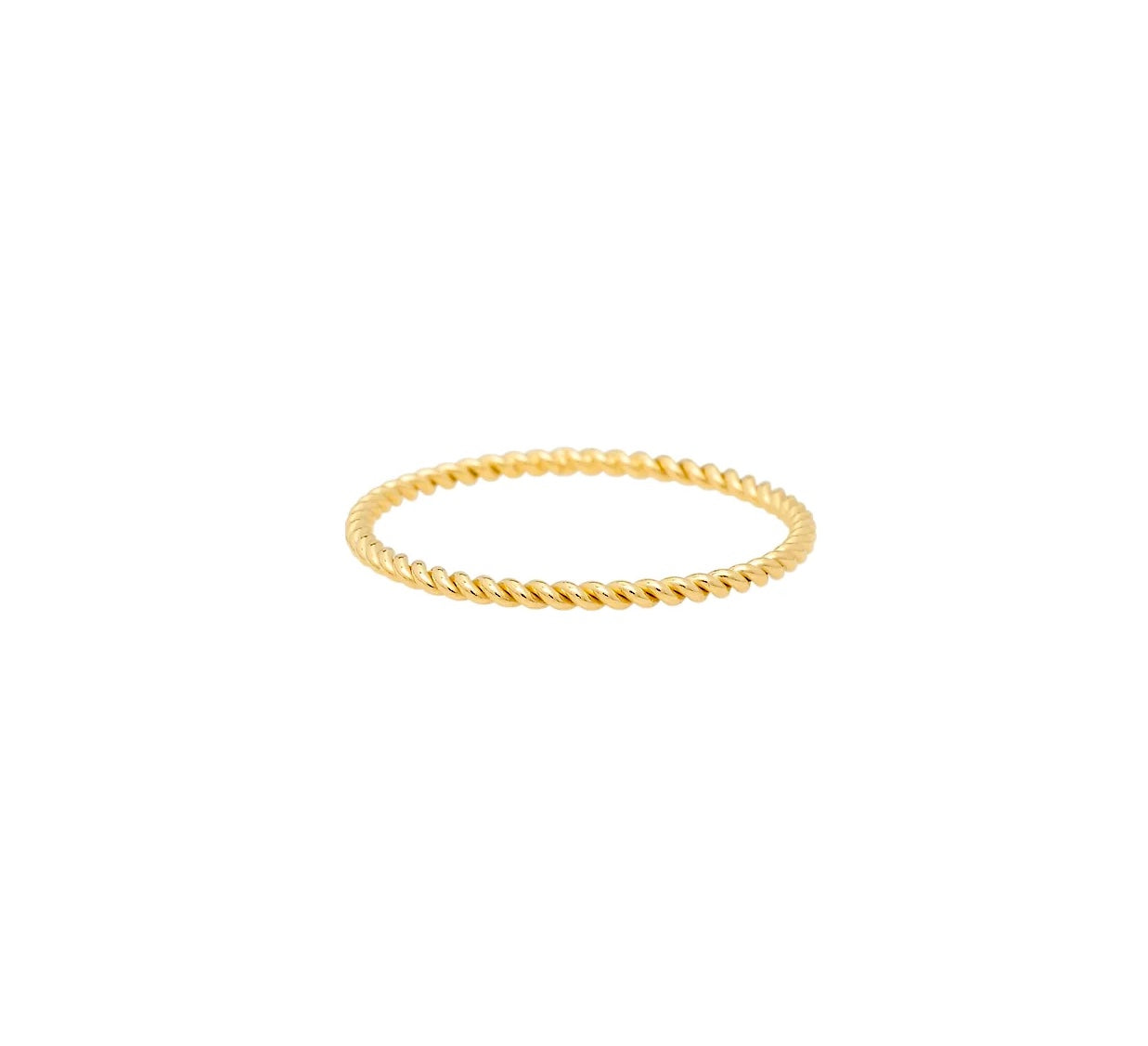 Twisted Stacking Ring | 14K Fine Gold