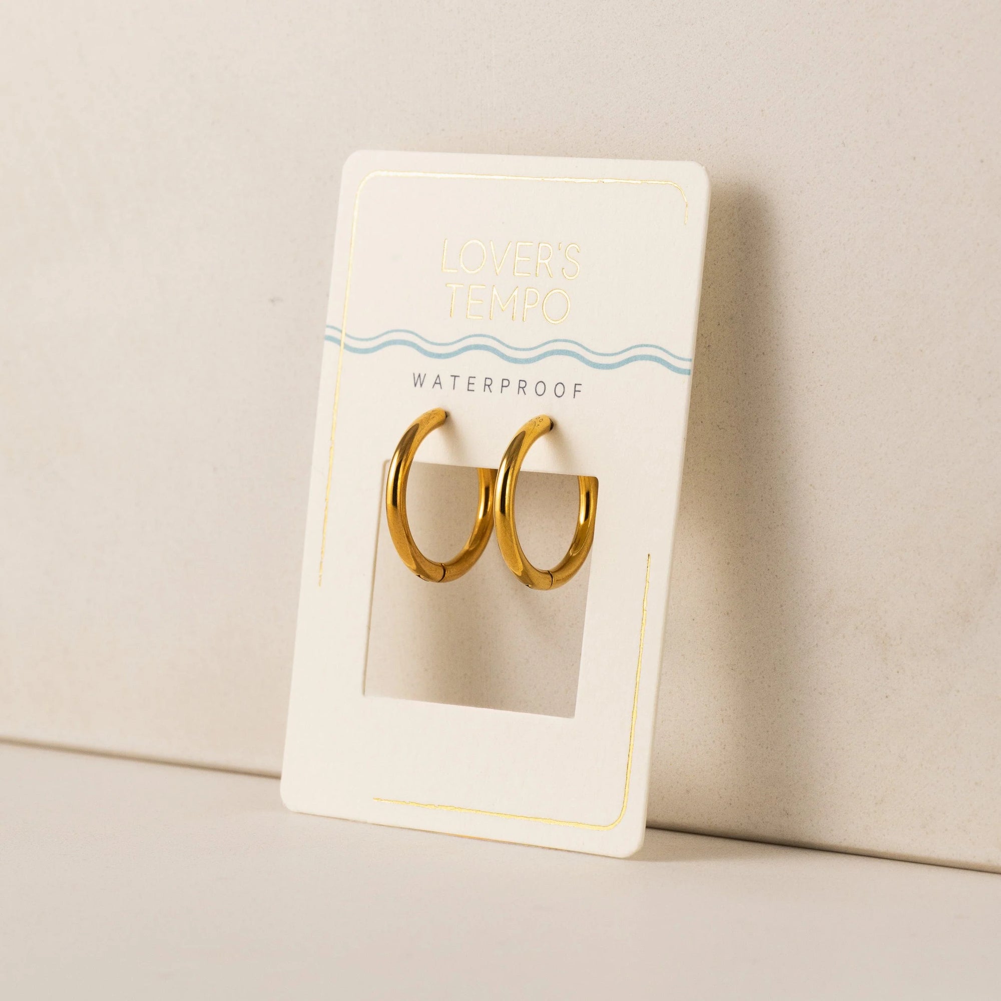 Tube Huggie Earrings - Gold