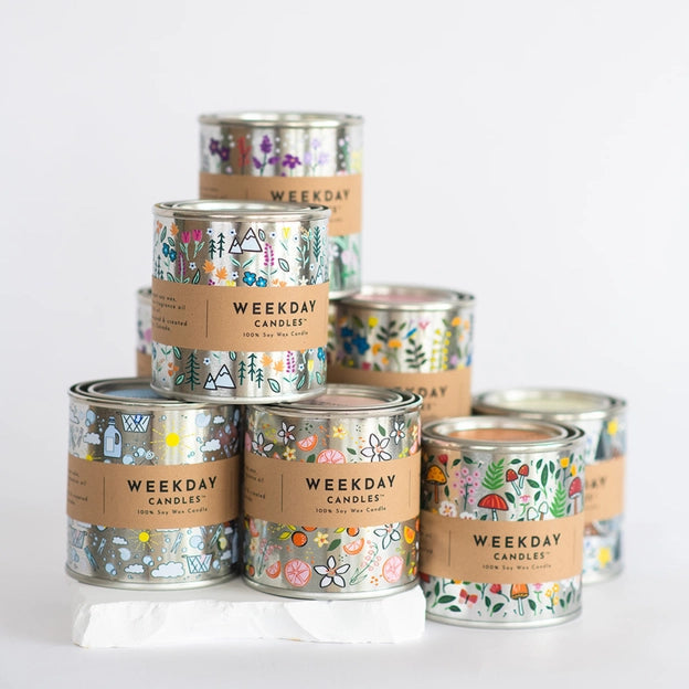 Weekday Candles | Wild Prairie Paint Tin Candle