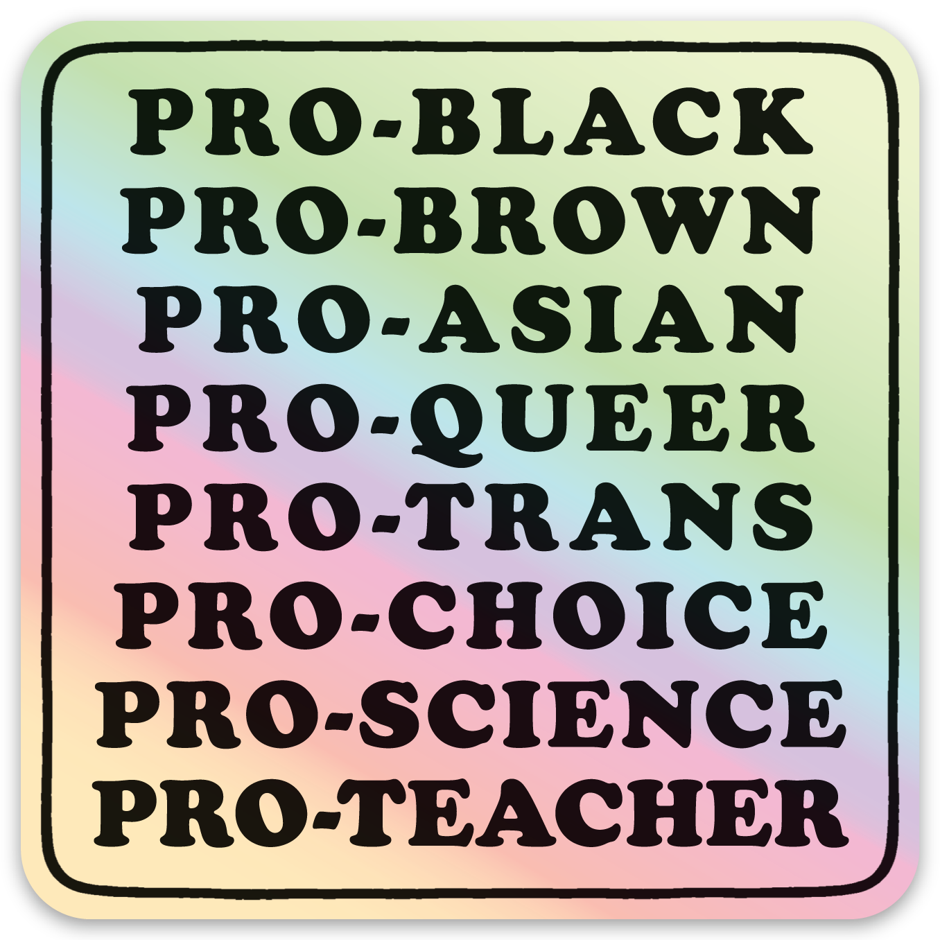 Pro-Black... Sticker