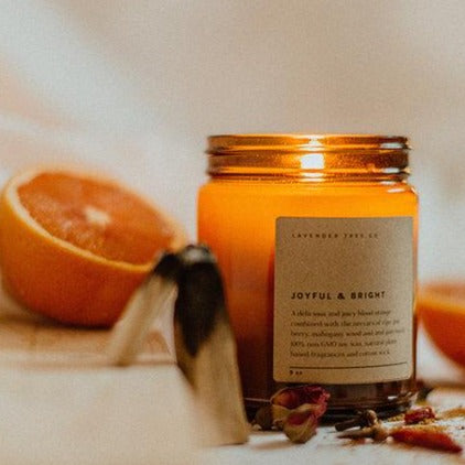 Joyful &amp; Bright Candle
