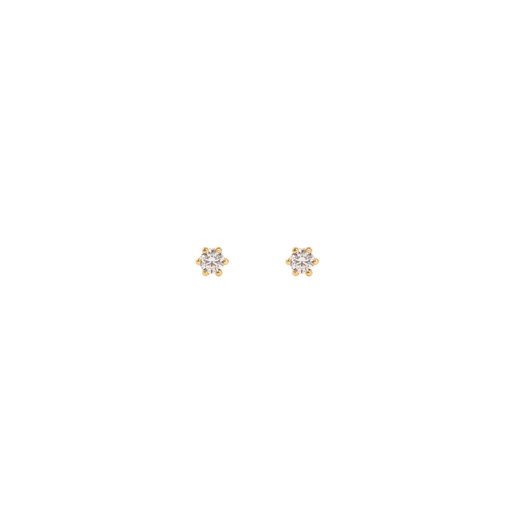 Tiny Studs | Solid Gold