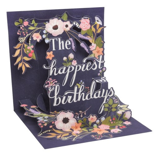 Birthday Wreath - Pop Up Greeting Card