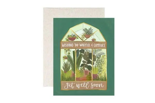 Get Well Greenhouse - Greeting Card