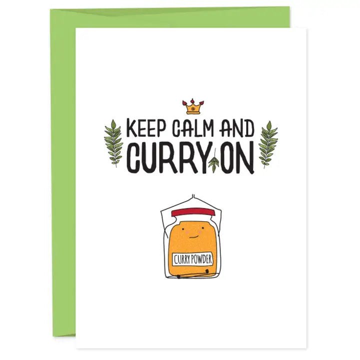 Curry On - Greeting Card