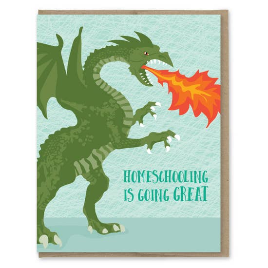 Homeschool Dragon - Greeting Card