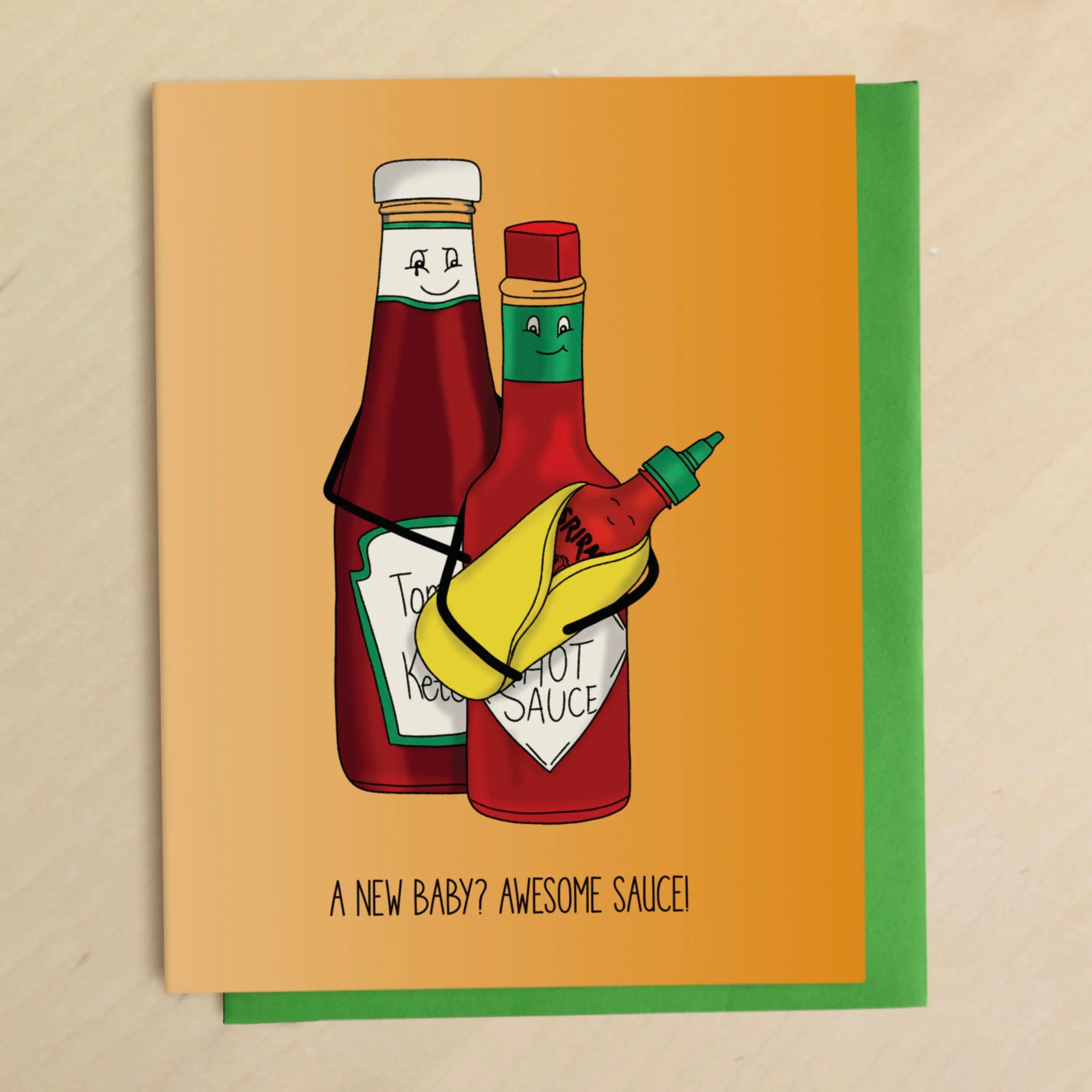 Awesome Sauce New Baby - Greeting Card