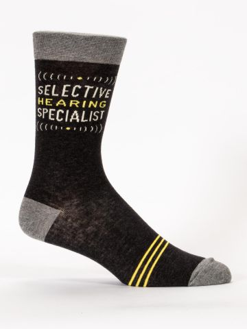 Selective Hearing Specialist Crew Socks