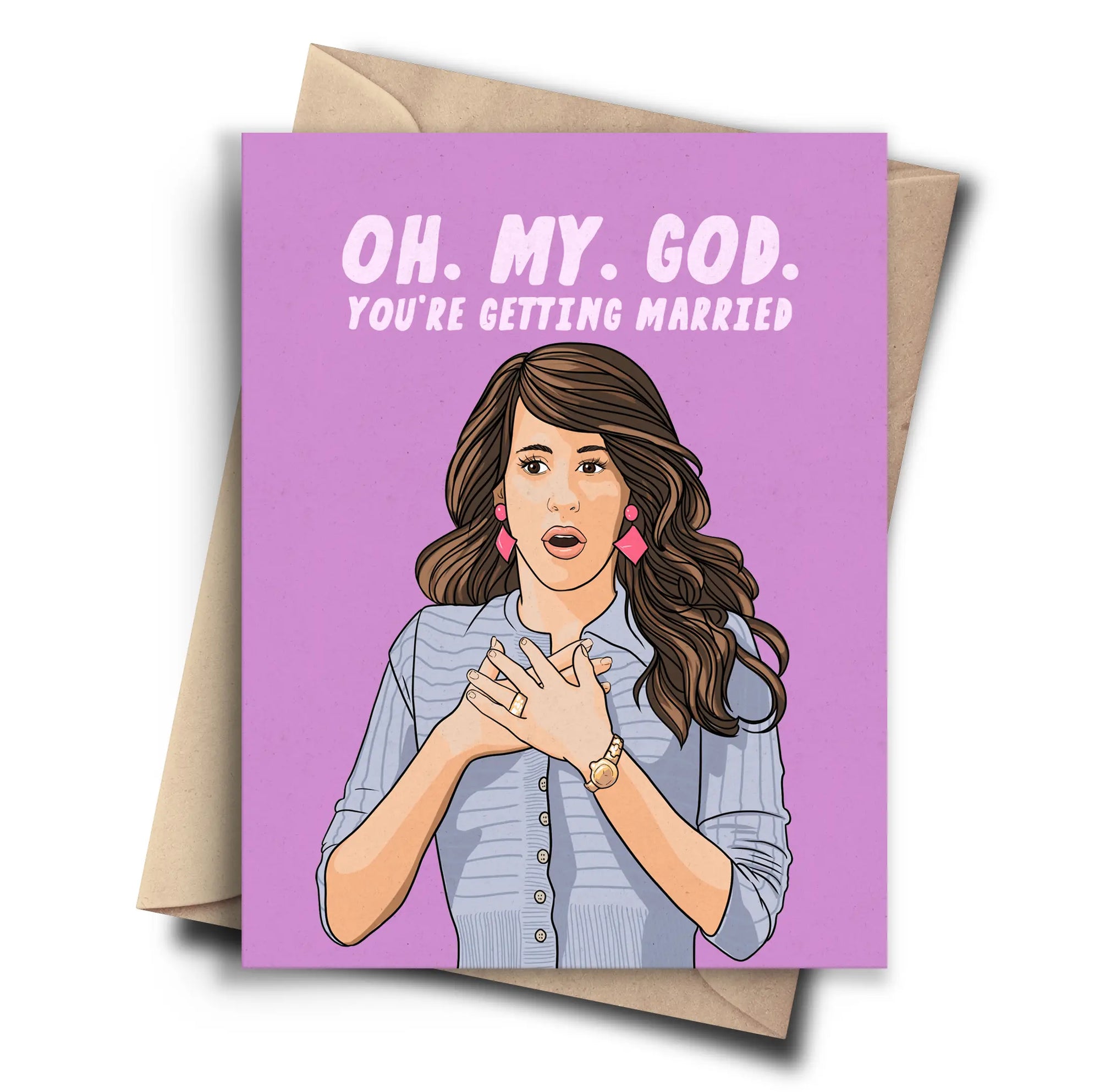 Oh. My. God. Friends Wedding | Greeting Card