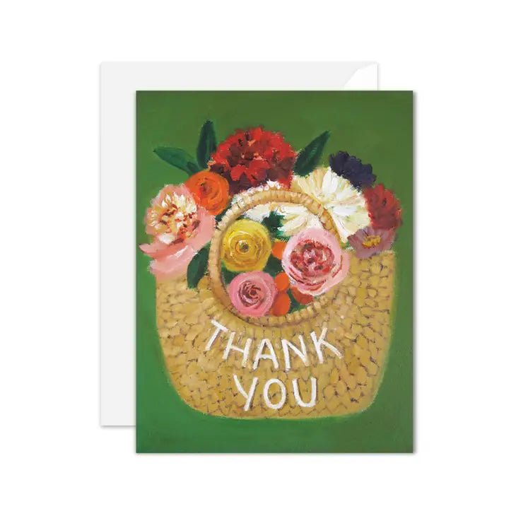 Thank You Basket - Greeting Card