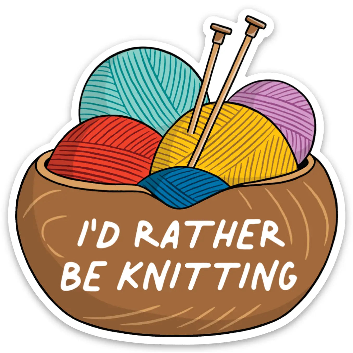 Knitting Sticker