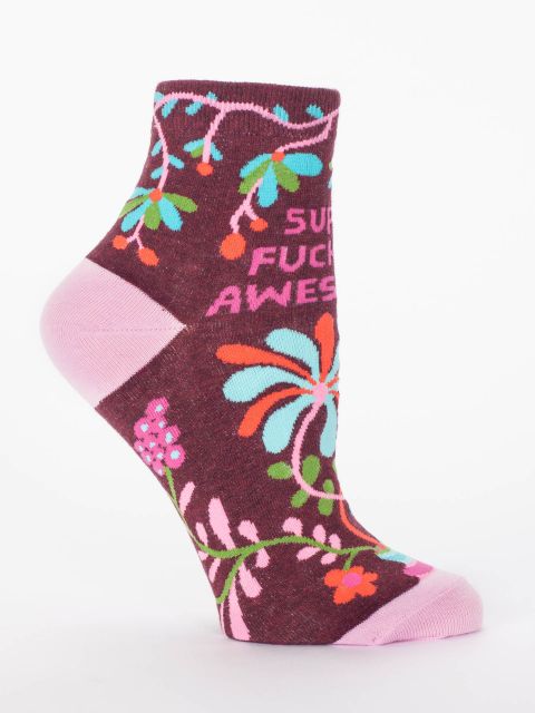 Blue Q Super Fucking Awesome Women's Ankle Socks