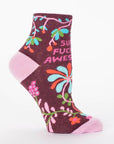 Blue Q Super Fucking Awesome Women's Ankle Socks