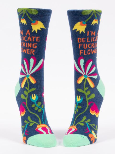 I&#39;m A Delicate F*cking Flower Socks - Women