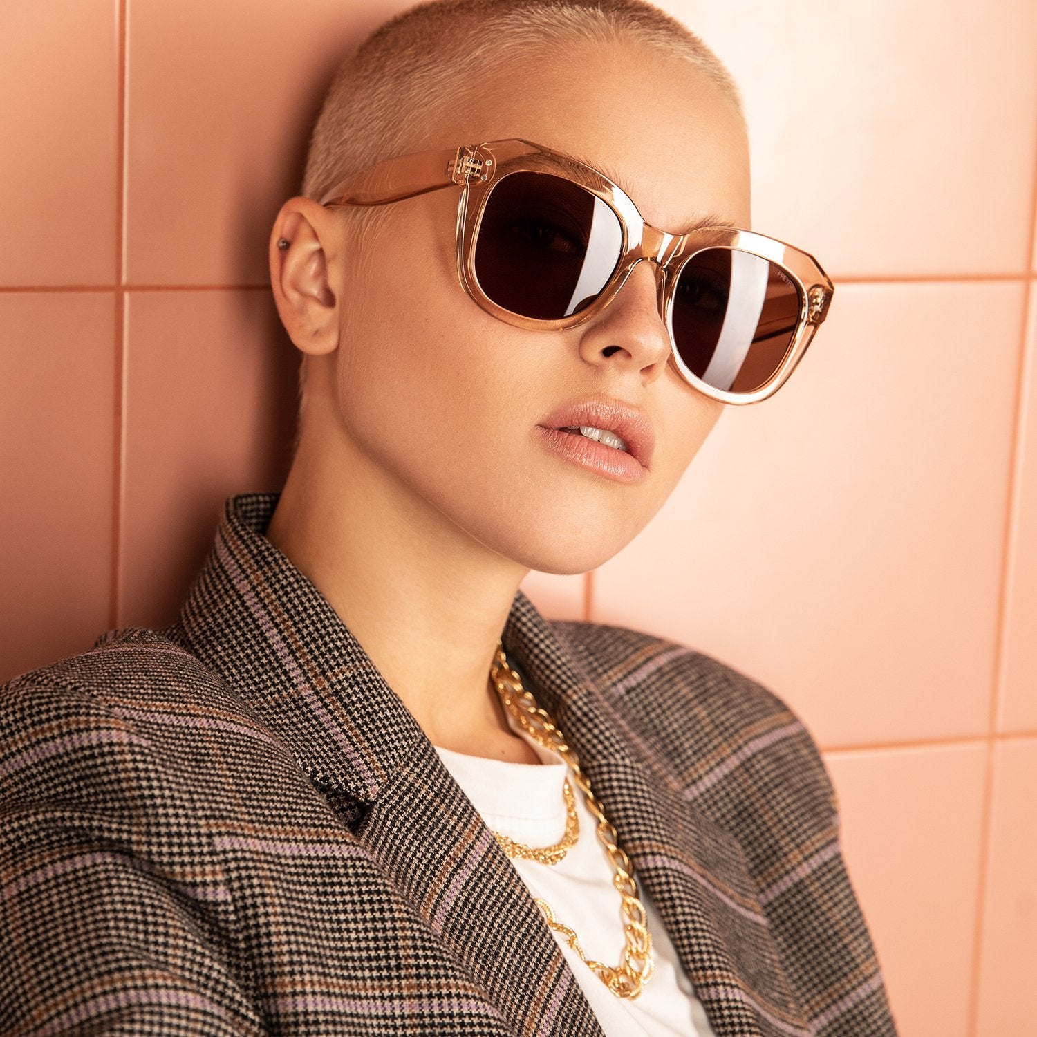 Sweet Peach Sunnies - Tan | FREYRS | JV Studios Boutique