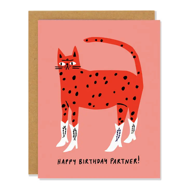 Cowboy Kitty - Greeting Card