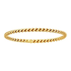 Twisted Stacking Ring  | Gold