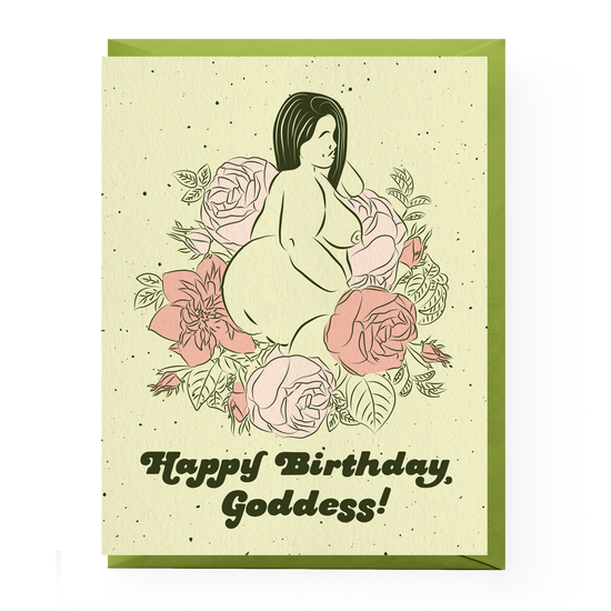 Birthday Goddess - Greeting Card