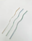 Wavy Glass Straws: Iridescent