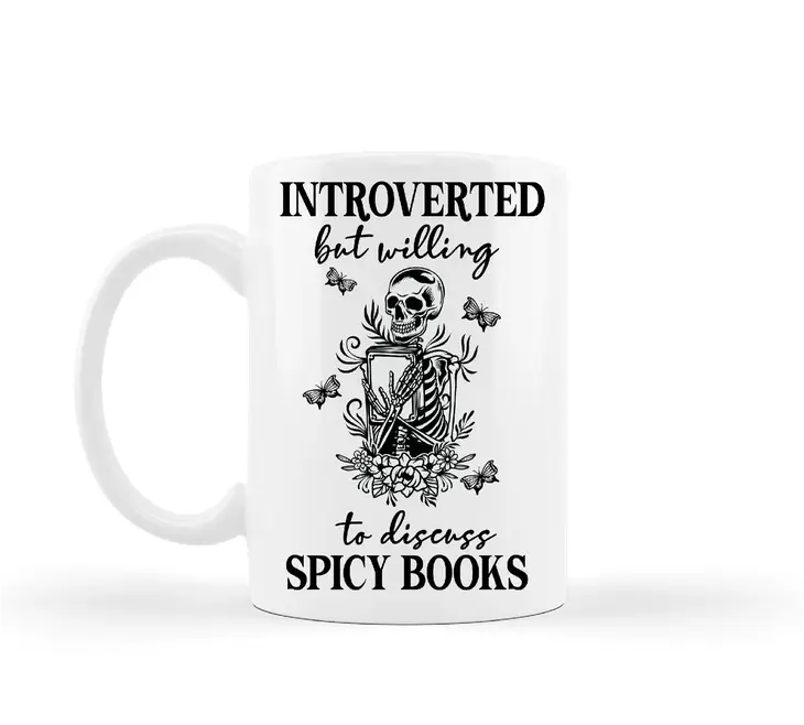 Introverted But Willing to Discuss Spicy Books Mug