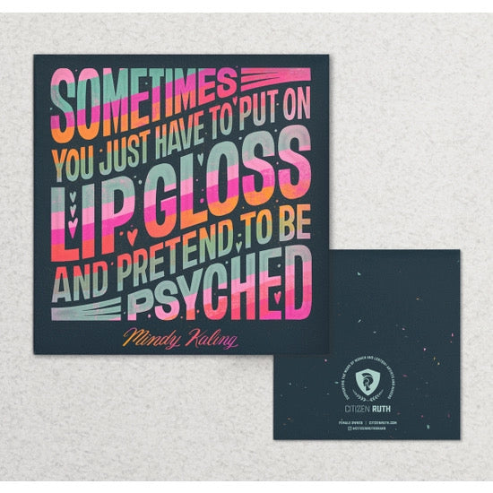 Lip Gloss - Greeting Card