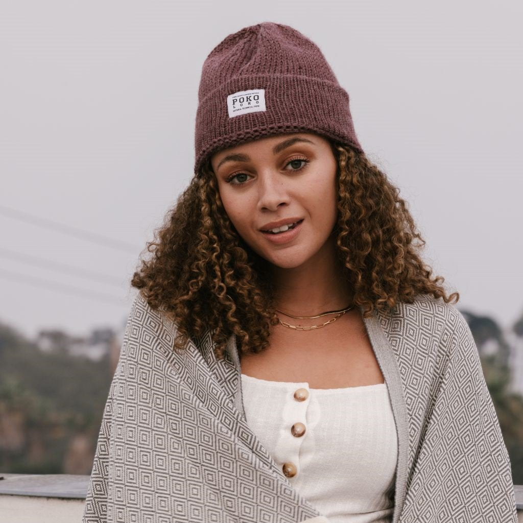 Alpaca Toque - Dusty Rose | POKOLOKO | JV Studios Boutique