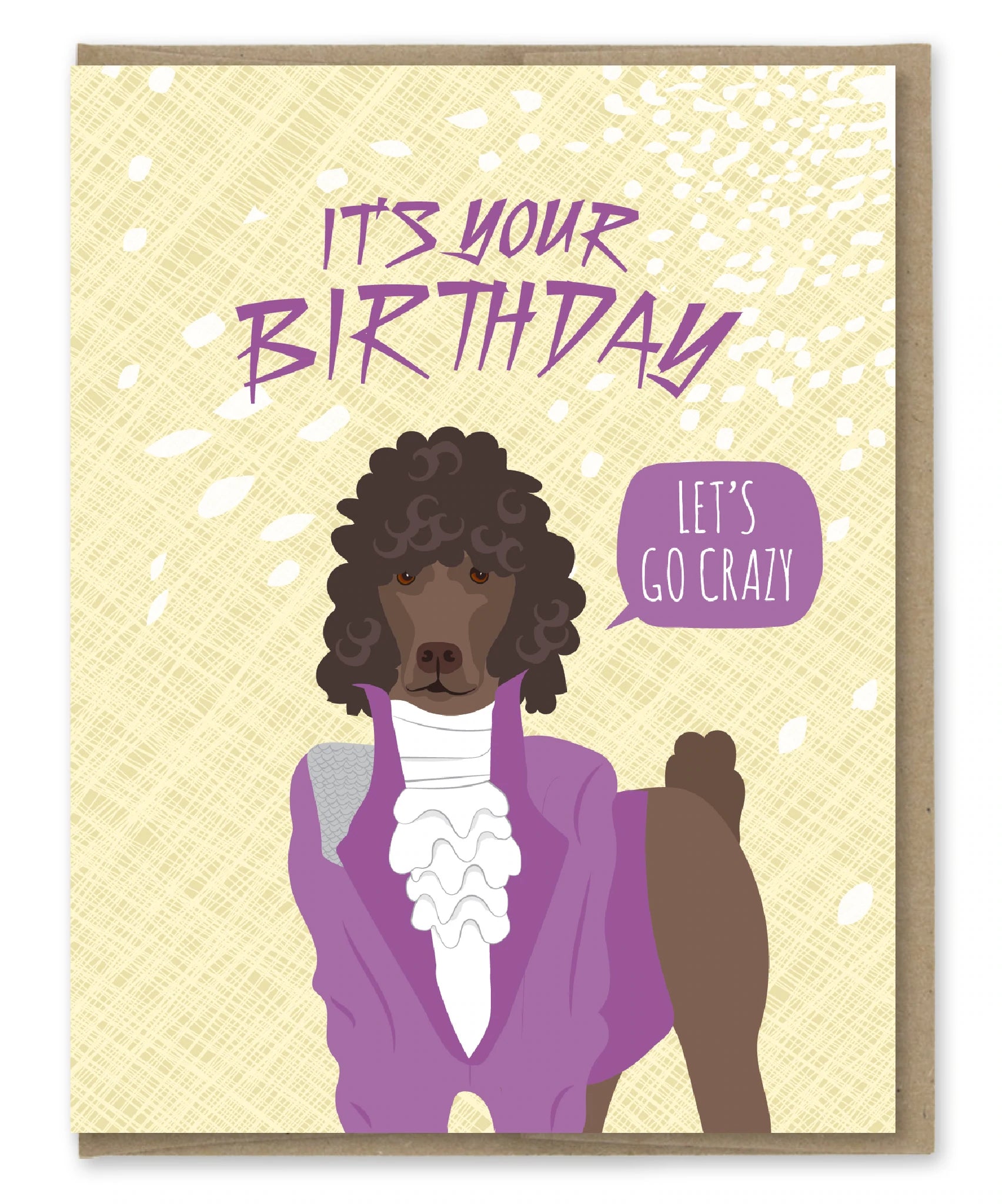 Prince Poodle Birthday - Greeting Card