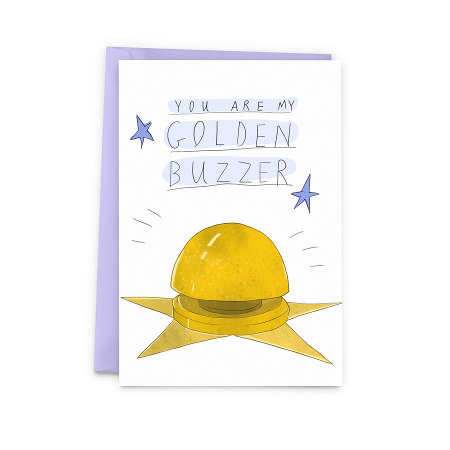 Golden Buzzer - Greeting Card