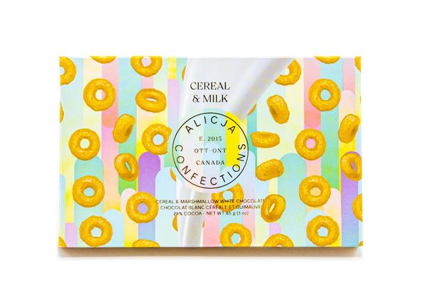 Cereal and Milk - Postcard Chocolate Bar | ALICJA CONFECTIONS
