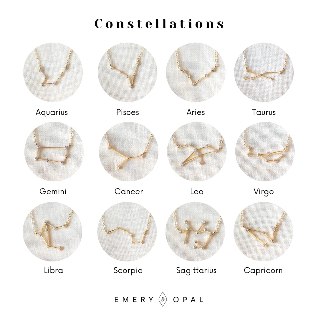 Zodiac Constellation Necklaces