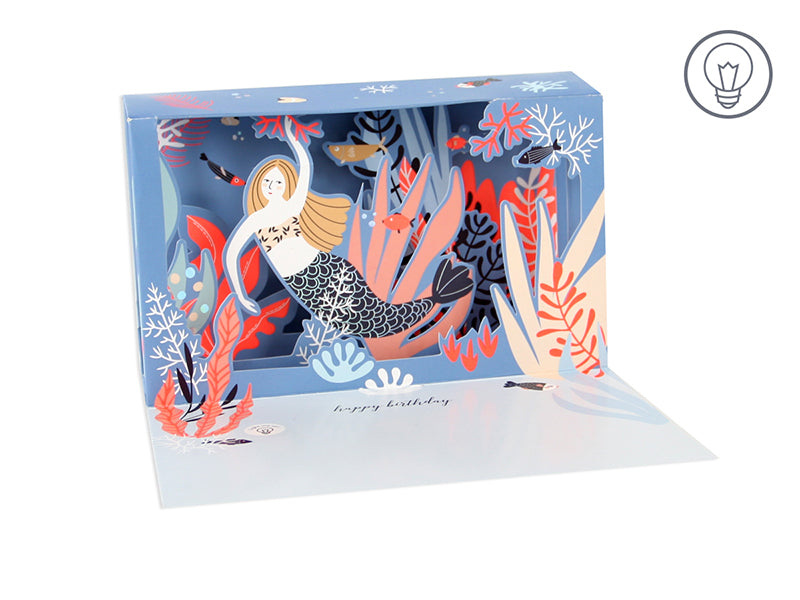 Blue Mermaid | Pop-Up Card