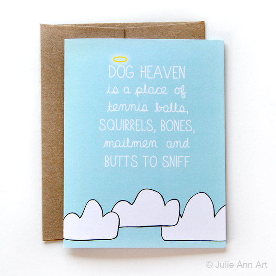 Dog Heaven - Sympathy Card