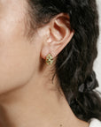 Nellie Green & Gold Earrings: Small