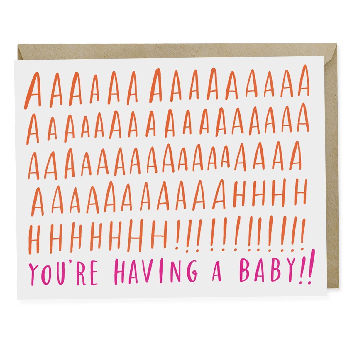 Aaah! Baby! - Greeting Card