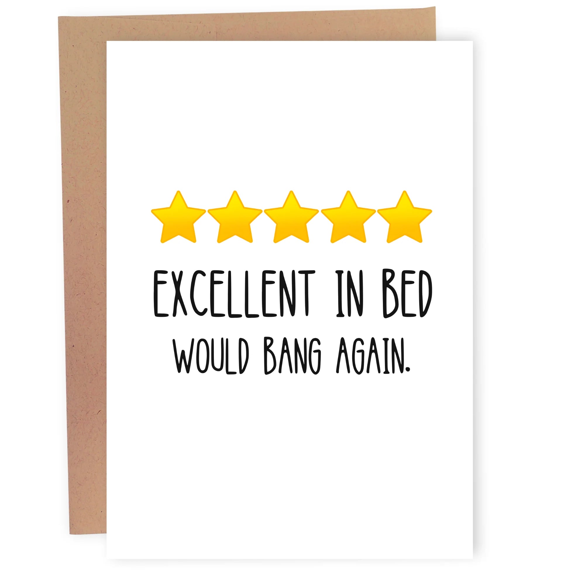 Excellent in Bed - Greeting Card