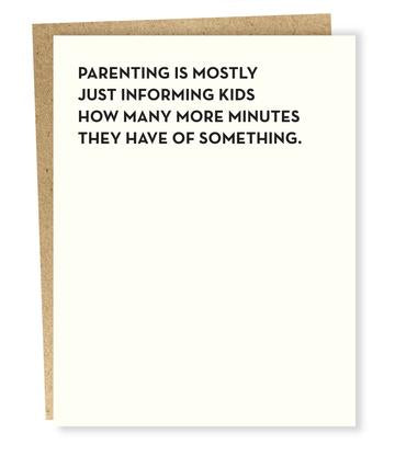 Minutes - Greeting Card