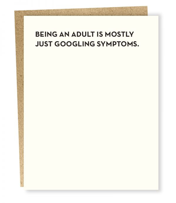 Googling Symptoms - Greeting Card