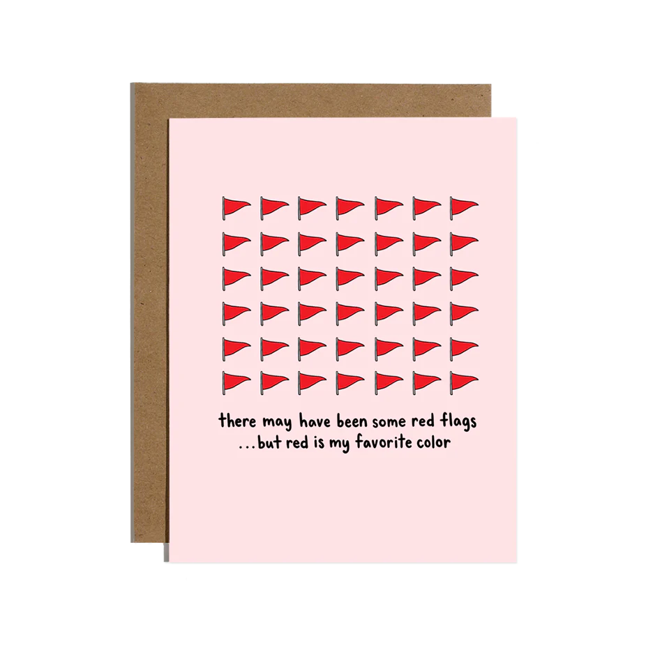 Red Flag - Greeting Card