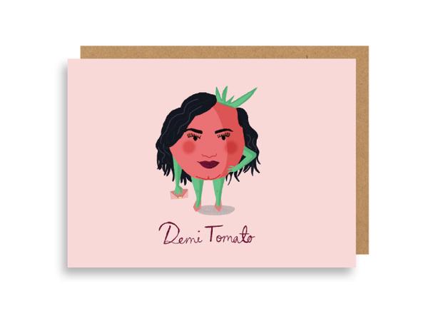 Demi Tomato - Greeting Card