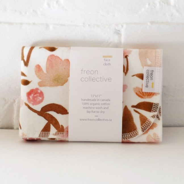 Reusable Organic Face Cloth - Juliet Florals
