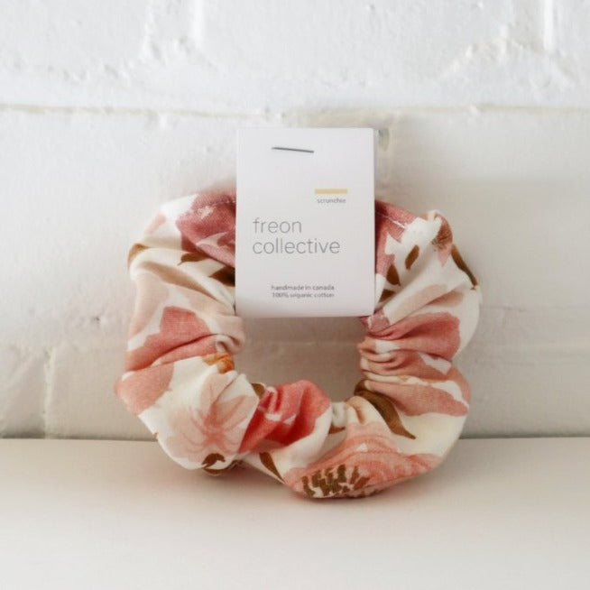 Juliet Florals Organic Cotton Scrunchie
