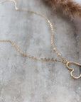 Open Heart Necklace | Gold