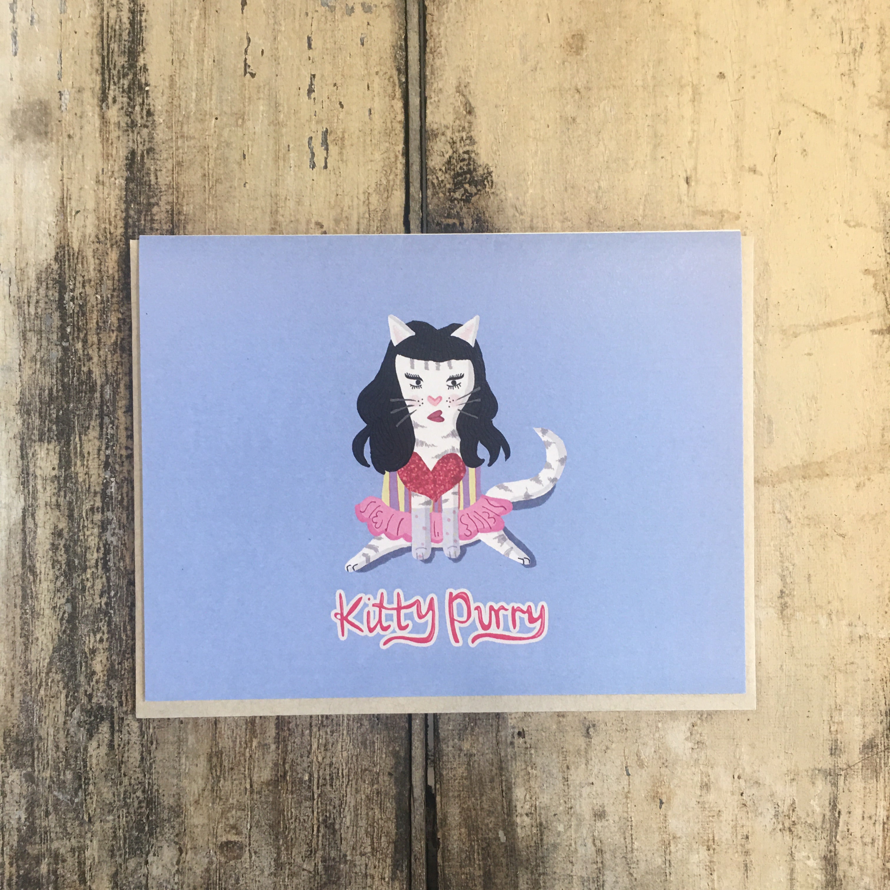Kitty Purry - Greeting Card