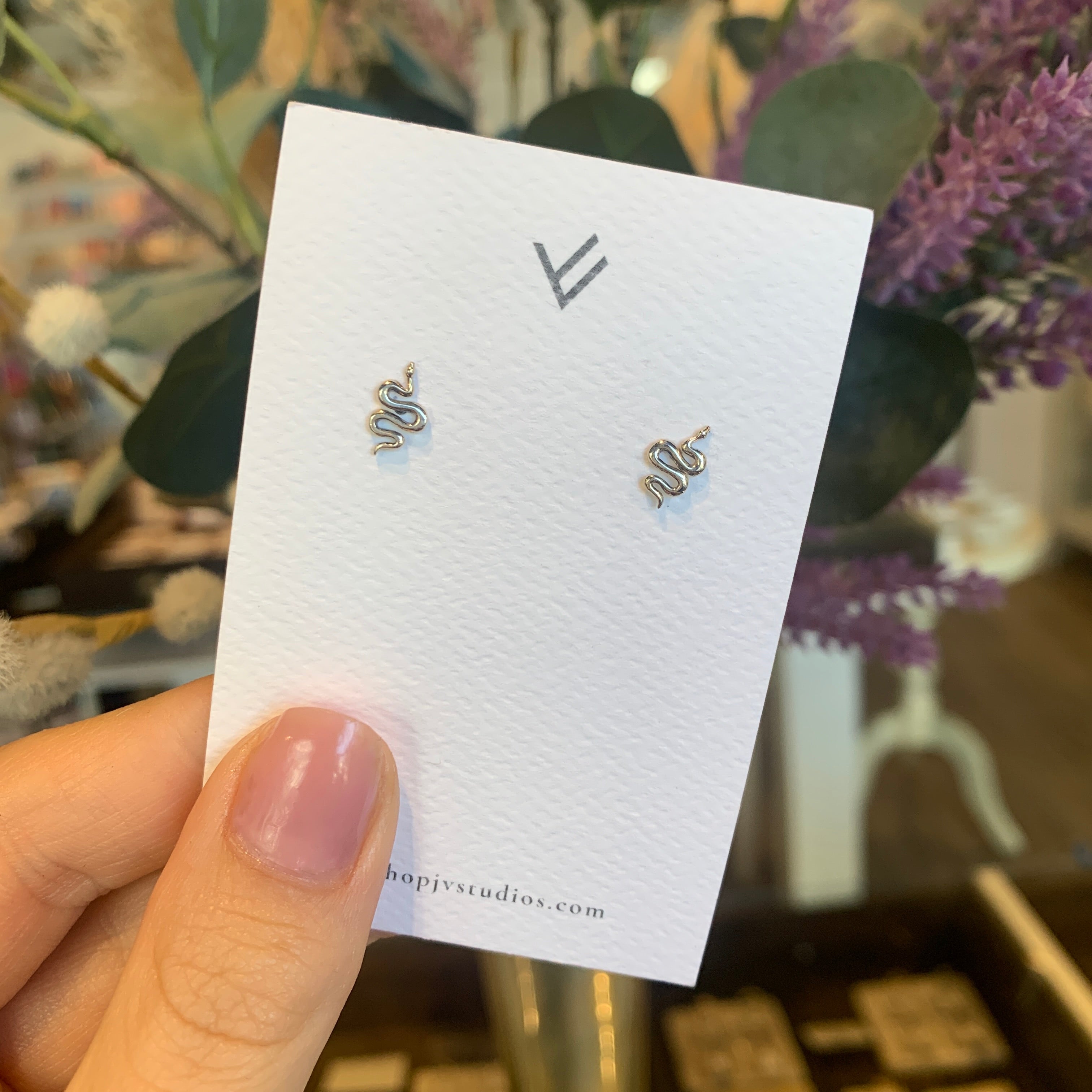 Tiny Serpent Studs