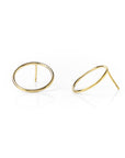 New Moon Studs: Gold