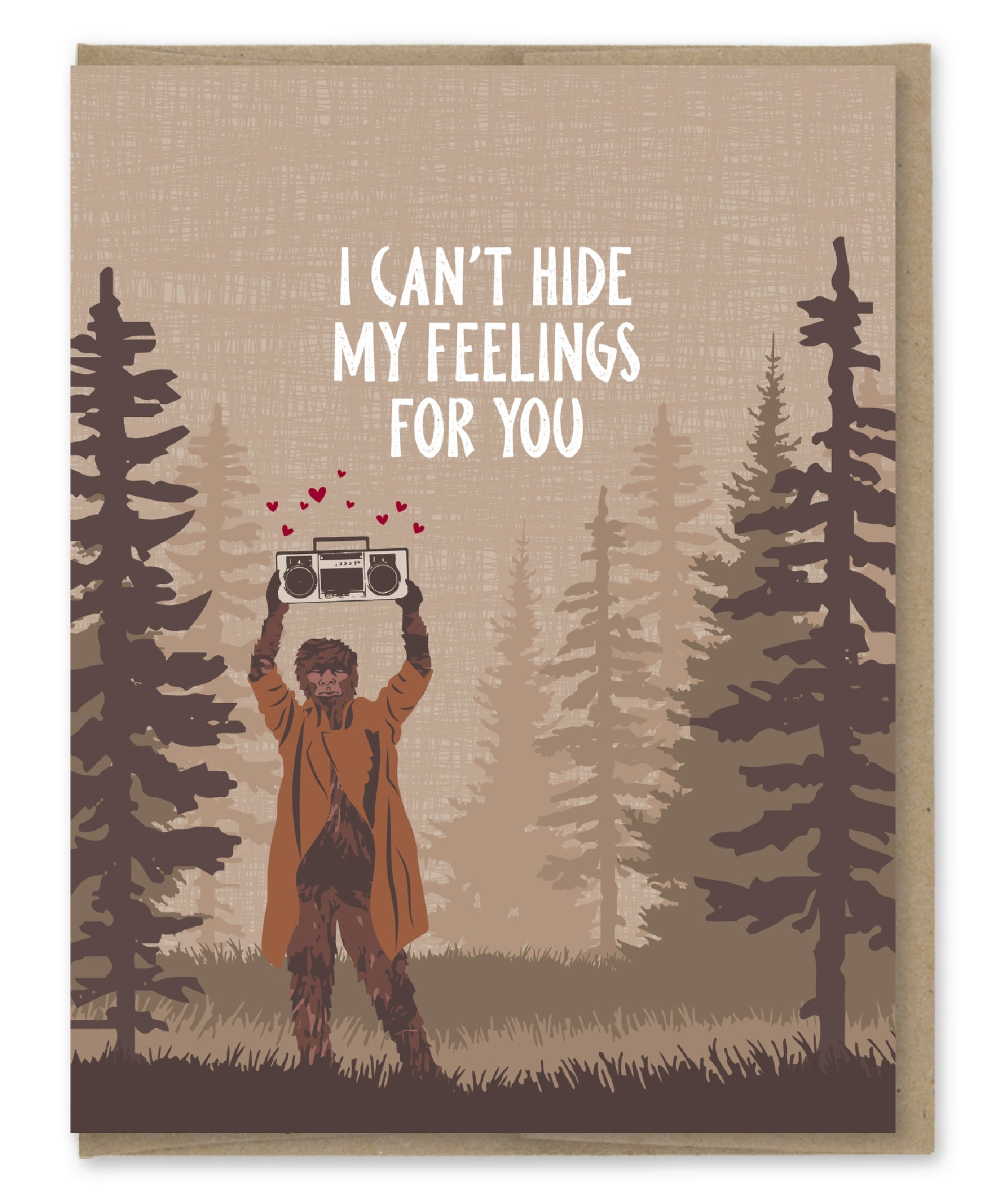 Sasquatch Love - Greeting Card
