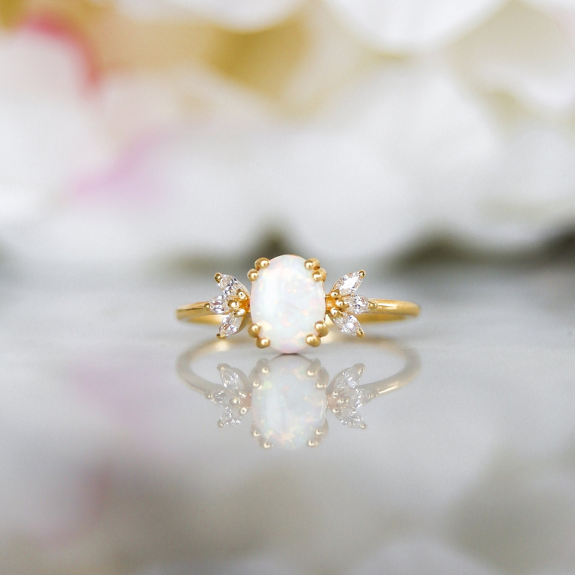 La Kaiser | Treasured Love Ring: Opal &amp; Diamond